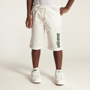 Juniors Solid Shorts with Drawstring Closure and Pockets