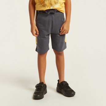 Juniors Panelled Shorts with Pockets and Drawstring Closure