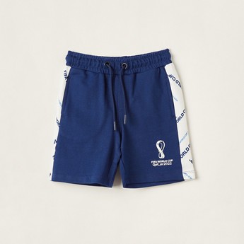 FIFA Panelled Shorts with Drawstring Closure and Pockets