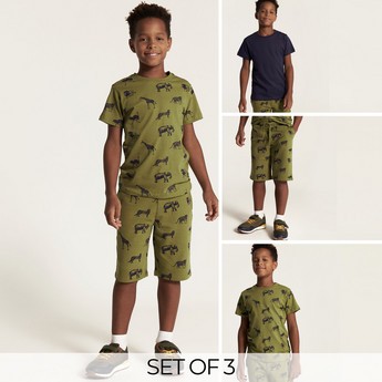 Juniors 3-Piece T-shirts and Shorts Set