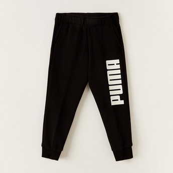 PUMA Printed Track Pants with Elasticated Waistband and Pockets