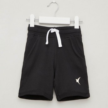 Juniors Solid Shorts with Pocket Detail and Elasticised Waistband