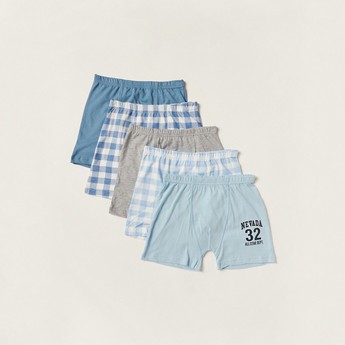 Juniors Printed Boxers - Set of 5