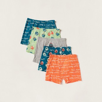 Juniors Printed Boxers - Set of 5