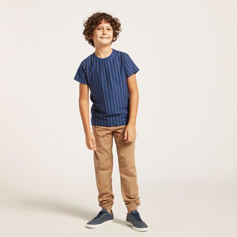 Juniors Solid Pants with Pockets and Drawstring Closure