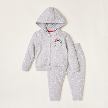 Juniors UAE National Day Print Sweatshirt and Jog Pants Set