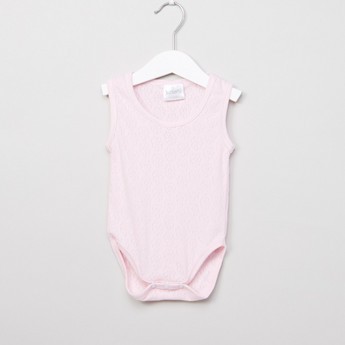 Juniors Textured Sleeveless Bodysuit