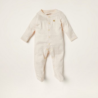 Giggles Printed Sleepsuit with Long Sleeves