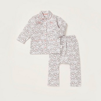 Disney All-Over Marie Print Shirt and Pyjamas Set