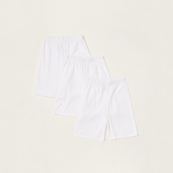 Love Earth Solid Organic Shorts - Set of 3