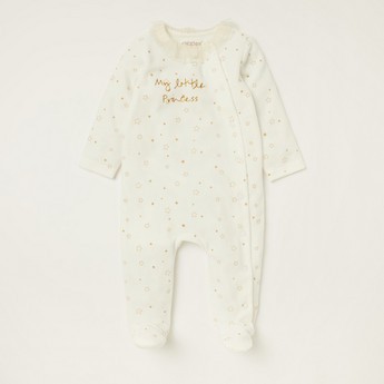 Giggles All-Over Print Closed Feet Sleepsuit with Snap Closure