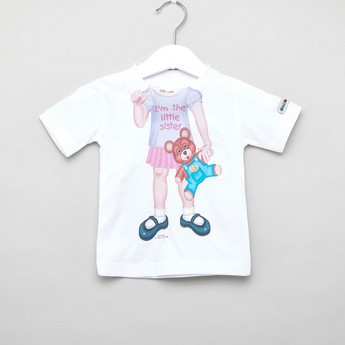 Just Add A Kid Printed T-shirt with Short Sleeves