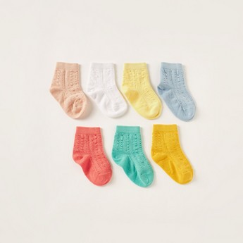 Juniors Solid Socks - Set of 7