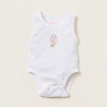 Giggles Printed Sleeveless Bodysuit