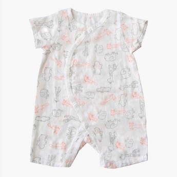 Tickle Tickle Safari Club Print Romper