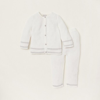 Juniors Textured Shirt and Pyjamas Set