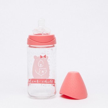 Suavinex Printed Feeding Bottle - 240 ml