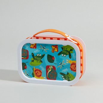 Yubo Printed Lunch Box with Multiple Containers and Face Plate