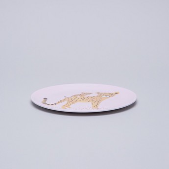 Petit Monkey Leopard Printed Plate