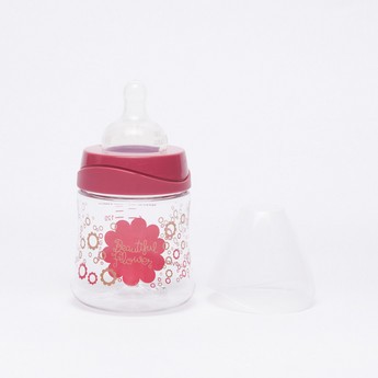 Suavinex Printed Feeding Bottle with Cap- 150 ml