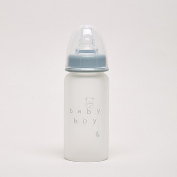 Giggles Glass Feeding Bottle with Silicone Sleeve - 120 ml