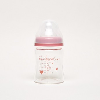 Giggles Printed Glass Feeding Bottle - 120 ml