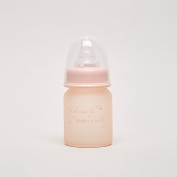 Giggles Printed Glass Feeding Bottle - 50 ml