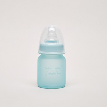 Giggles Glass Feeding Bottle with Silicone Sleeve - 50 ml