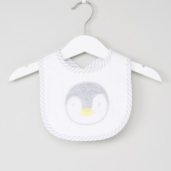 Juniors Applique Detail Bib with Button Closure