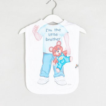 Just Add A Kid Printed Bib with Hook and Loop Closure