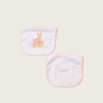 Juniors Printed Bib with Hook and Loop Closure - Set of 2