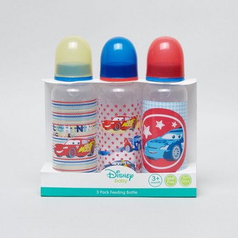 Disney Cars Print 3-Piece Feeding Bottle - 250 ml