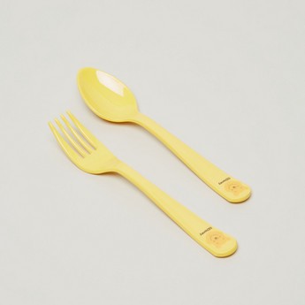 Disney Winnie-the-Pooh Face Print Spoon and Fork