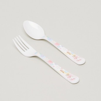 Hello Kitty Print Spoon and Fork Set