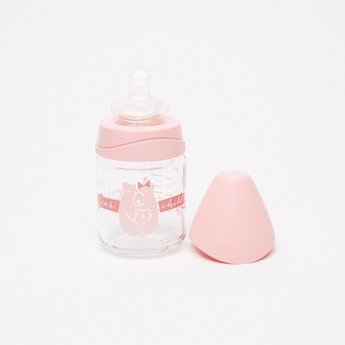 Suavinex Printed Feeding Bottle with Lid - 120 ml