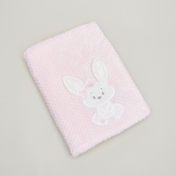 Juniors Waffle 3D Bunny Fleece Blanket - 80x110 cms