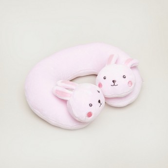 Juniors Neck Pillow with Bunny Accents