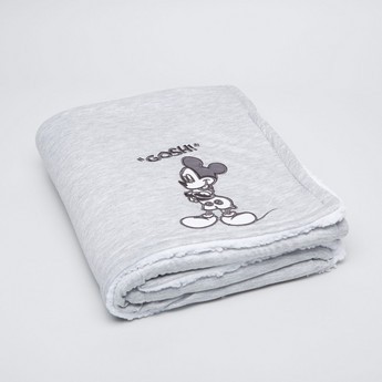 Disney Mickey Mouse Detail Sherpa Blanket - 76x102 cms