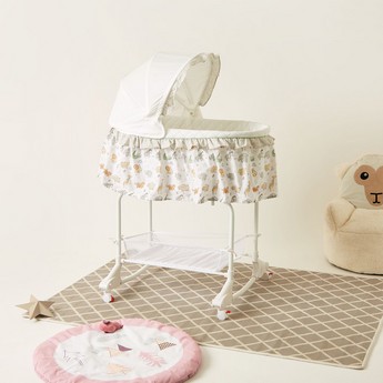 Juniors Printed Bassinet with Canopy