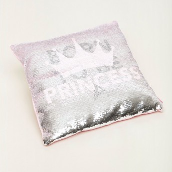 Disney Princess Sequin Detail Cushion - 40x40 cms