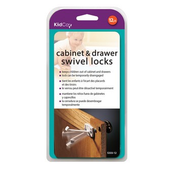 KidCo Swivel Cabinet and Drawer Lock - Set of 12