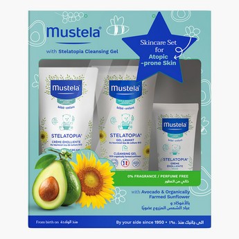 Mustela 3-Piece Skincare Set for Atopic-Prone Skin