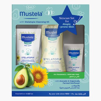 Mustela Stelatopia Skin Set with Cleansing Oil