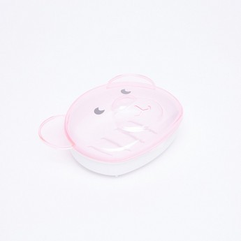 Soap Dish with 3D Bear Detail Lid