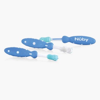 Nuby 3-Piece Toothbrush Set - 3+ months