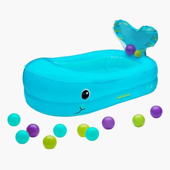 Infantino Whale Bubble Ball Inflatable Bathtub