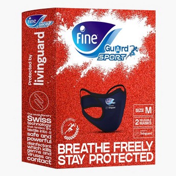 Fine Guard 2-Piece Sports Anti-Viral Face Mask - Medium