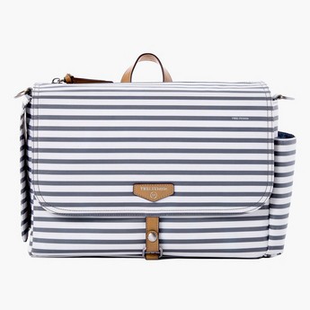 TWELVElittle Striped Messenger Stroller Diaper Bag