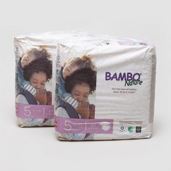 Bambo Nature Size 5, 37-Diapers Pack 12-22 kgs - Set of 2