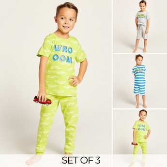 Juniors Printed 6-Piece Pyjama Set